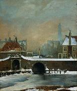 Wouter Johannes van Troostwijk The Raamgate at Amsterdam France oil painting artist